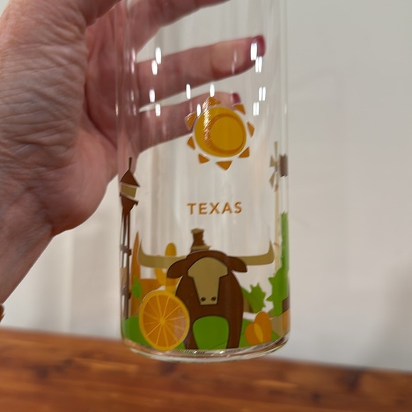 NEW Starbucks 2016 You Are Here Collection TEXAS Glass Water Bottle - Picture 2 of 6